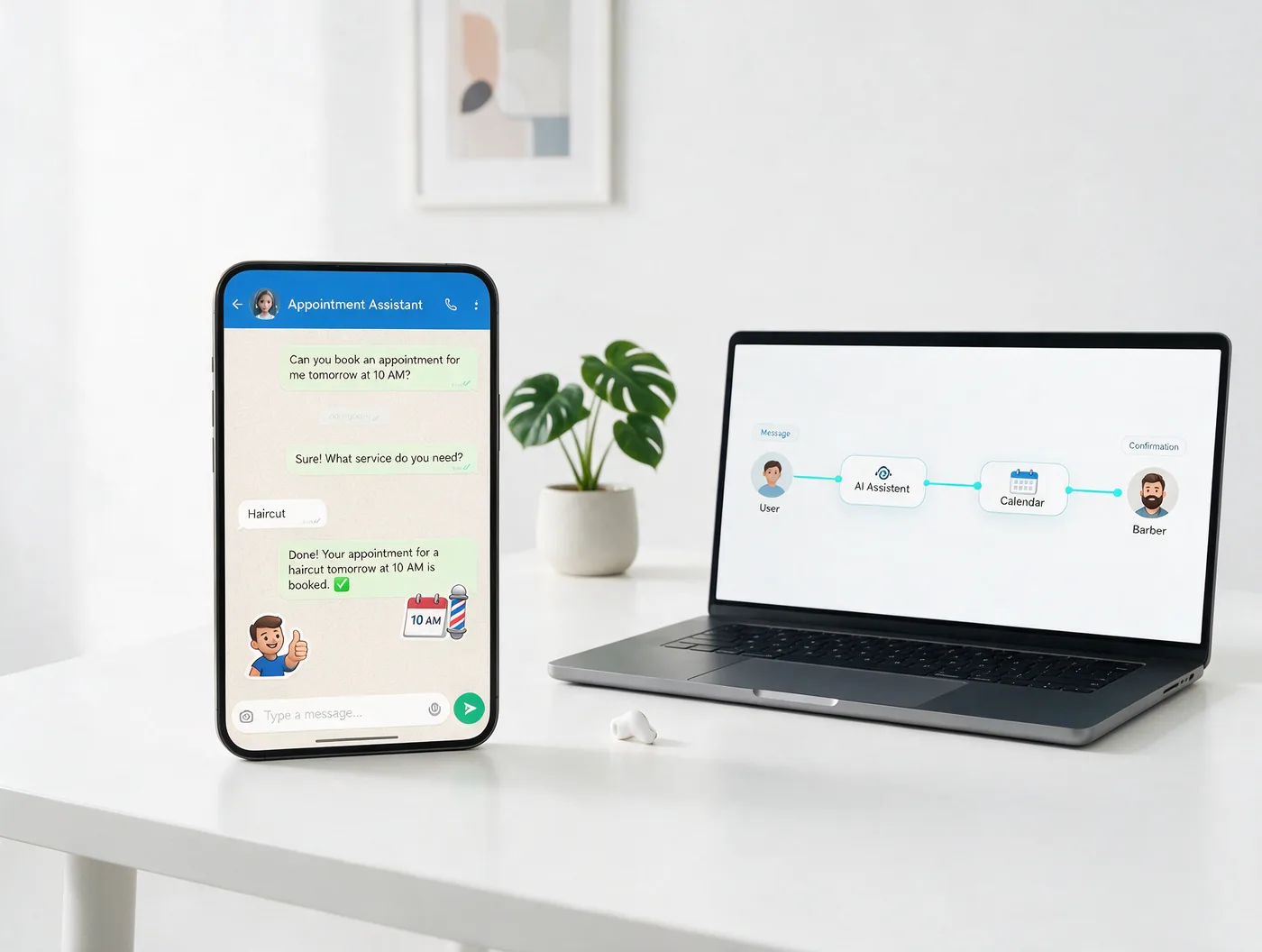 AI assistant and automations handling leads and processes